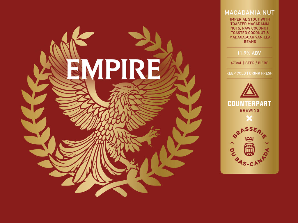 Empire (Macadamia Nut) | Imperial Stout | $10.18 – Counterpart Brewing