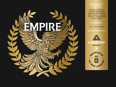 Empire (Hazelnut Coffee) | Imperial Stout | $10.18
