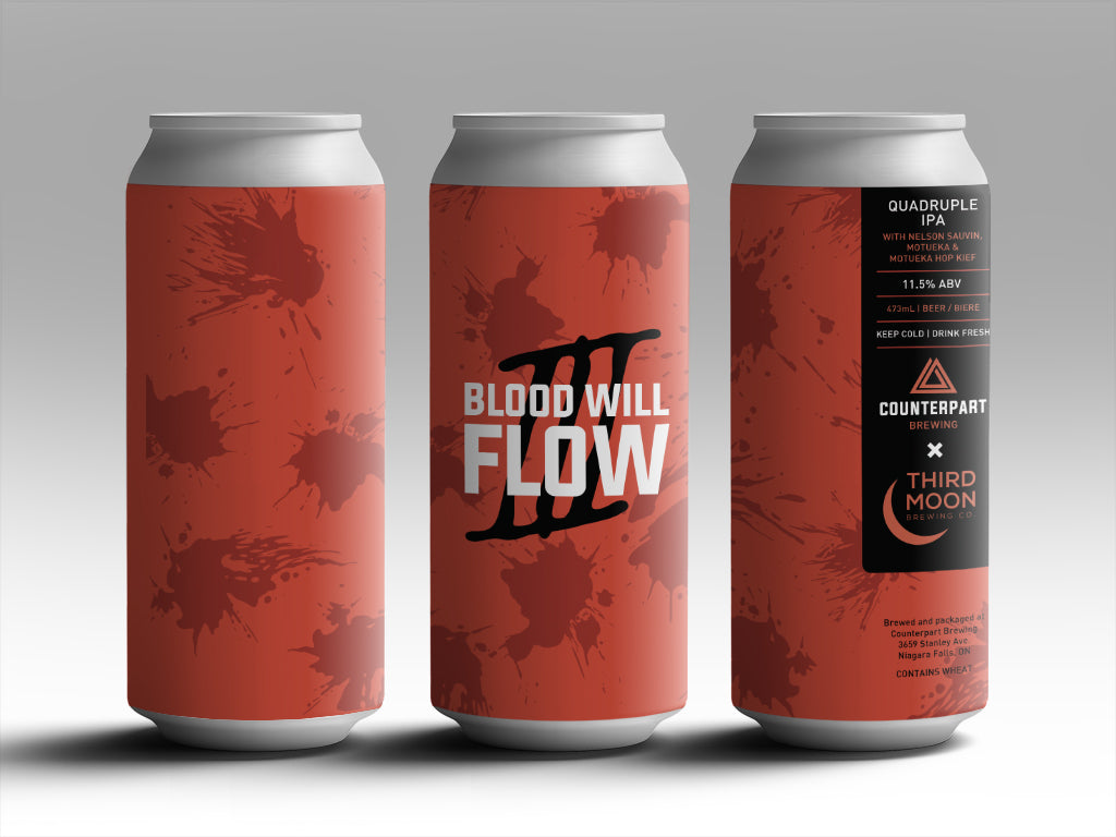Blood Will Flow III | Hazy Quadruple IPA | $7.08