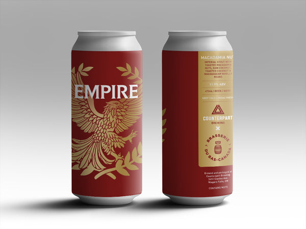 Empire (Macadamia Nut) | Imperial Stout | $10.18 – Counterpart Brewing